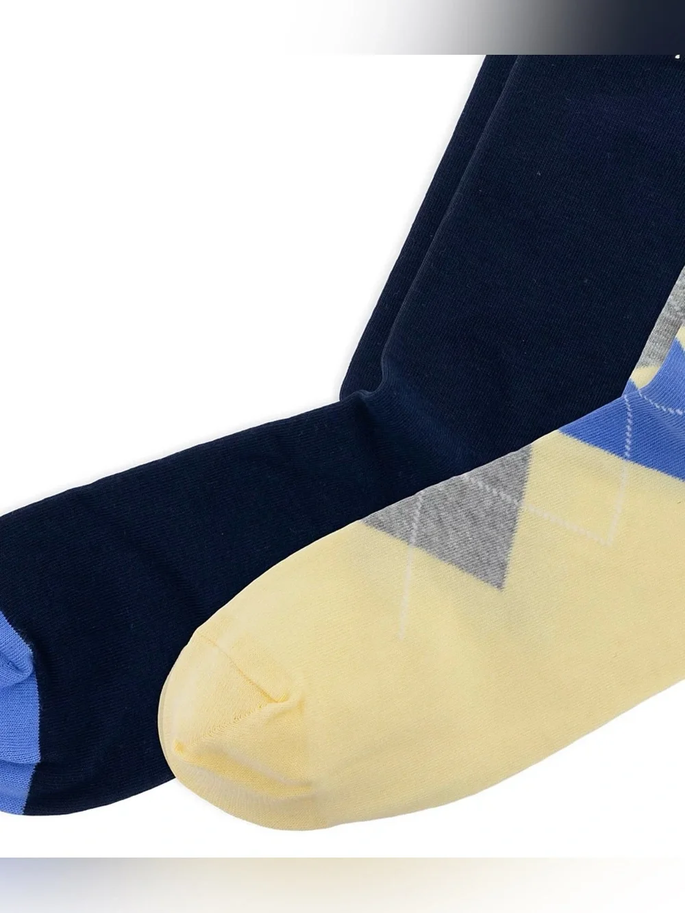 Polo Ralph Lauren Yellow Navy ARGYLE Mens 2-Pack Casual Trouser Socks size 10-13